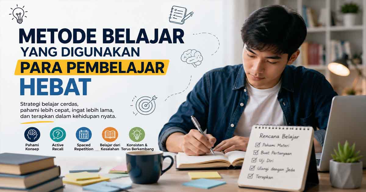 Metode Belajar yang Digunakan Para Pembelajar Hebat