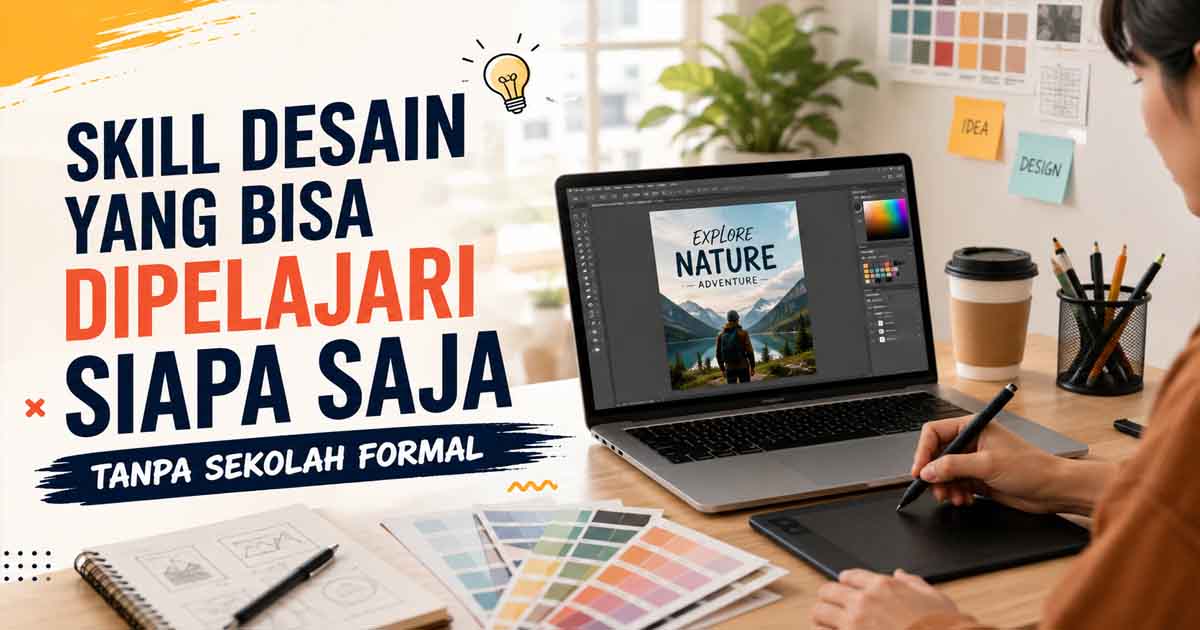 Skill Desain yang Bisa Dipelajari Siapa Saja Tanpa Sekolah Formal